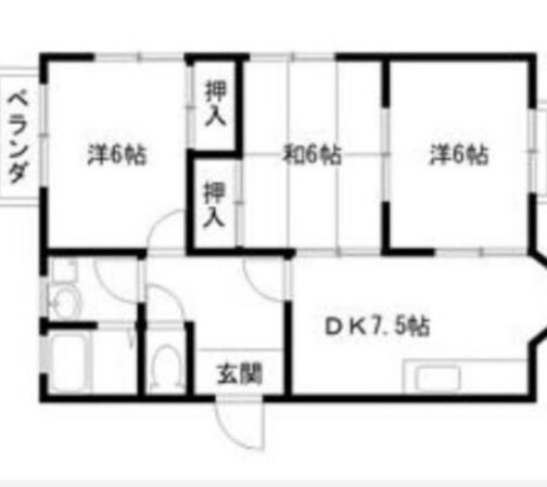 平松駅 徒歩10分 1階の物件間取画像